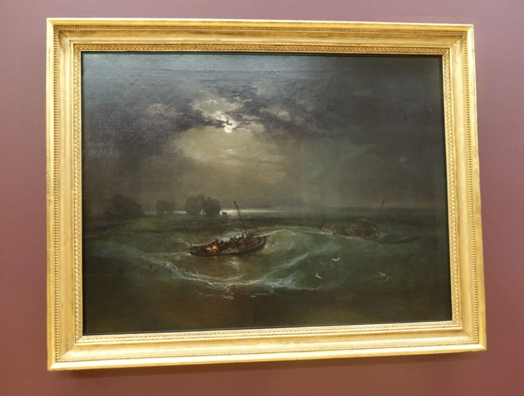 Turner's oil painting "Fishmen at sea"