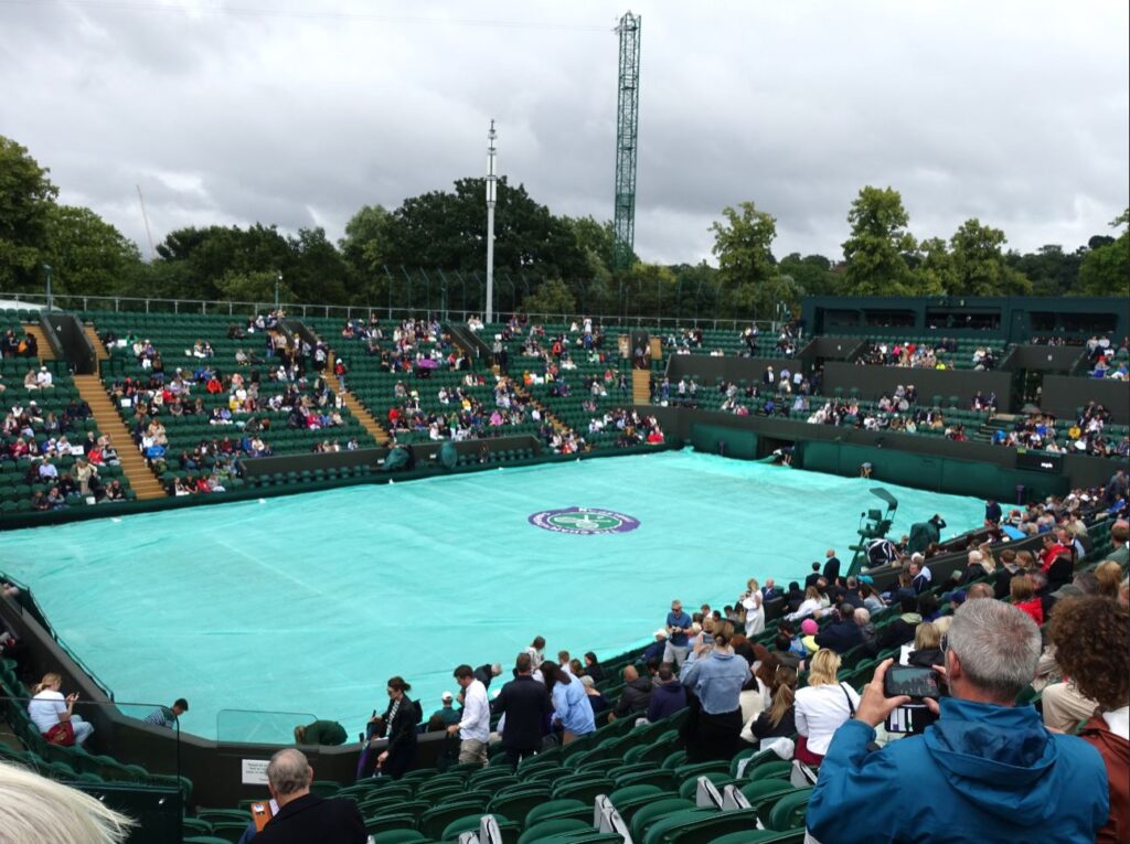 Wimbledon Court2 with rain cover