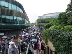 The flow of crowd at wimbledon