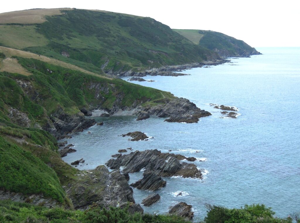 ragged Cornish coastline